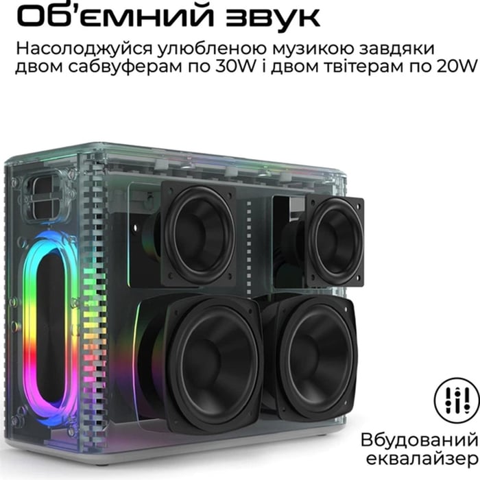 Акустична система HiFuture MusicBox 100W Silver (musicbox.silver) | Фото 3