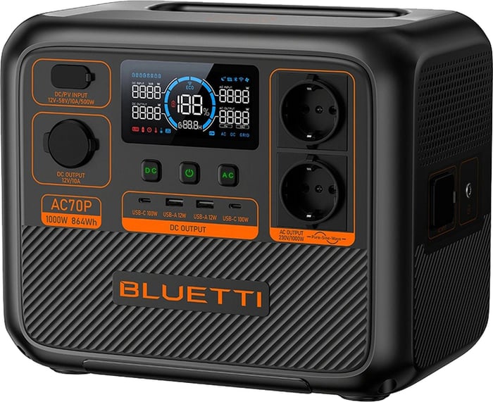 Зарядна станція Bluetti AC70P 1000W (AC70P) | Фото 3