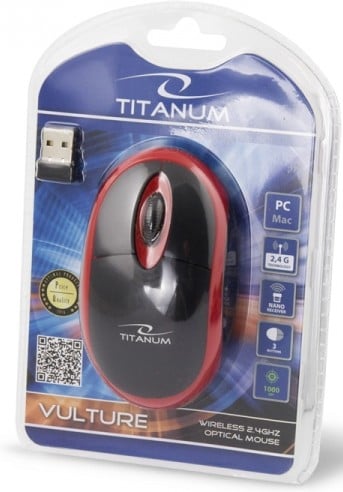 Мышь ESPERANZA Titanum Mouse TM116R Black-red | Фото 3