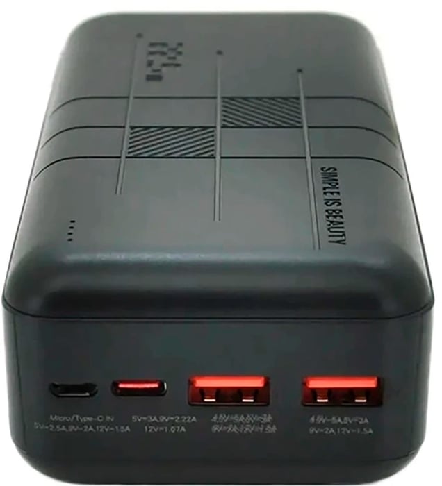 Аккумулятор XO PR189 30000 mAh Black | Фото 3