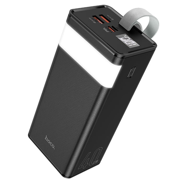 Акумулятор Hoco J86 Powermaster 40000mAh Micro/Type-C 18W/2USB 22.5W/Type-C PD20W LED (Чорний) | Фото 2