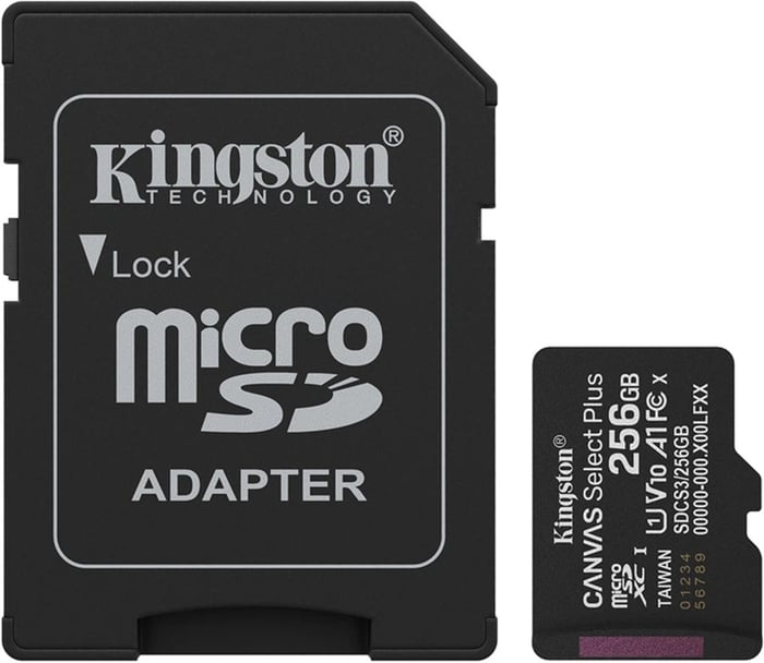 Карта пам'яті microSD KINGSTON microSDXC 256Gb Canvas Select + Gen3 150MB/s A1 +Ad (SDCS3/256GB) | Фото 2