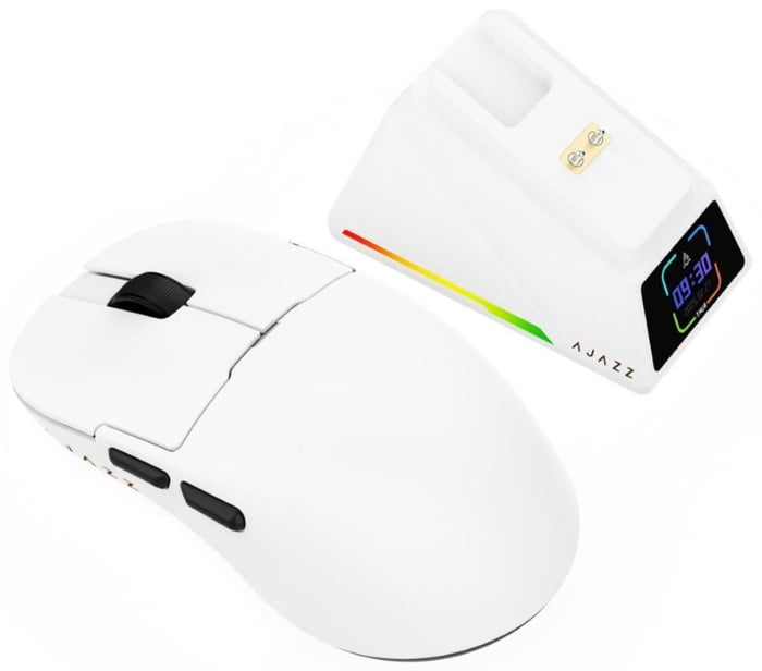 Мышь A-jazz AJ159 APEX Wireless/Bluetooth/USB White (AJM159-A-W) | Фото 2