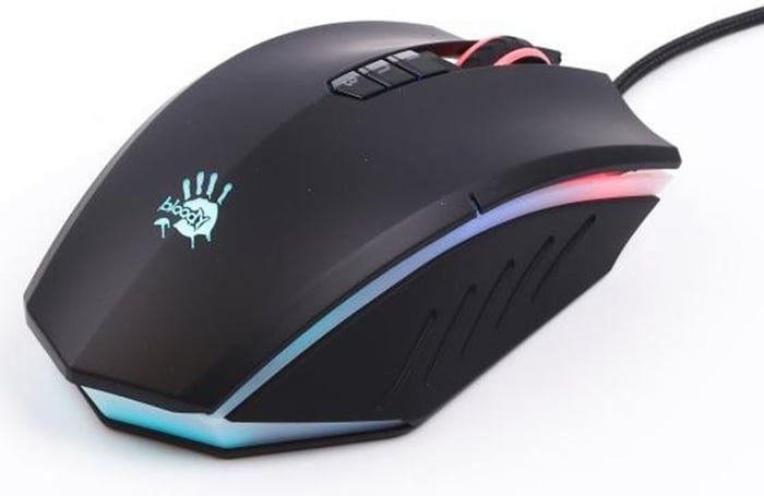 Мышь A4Tech Bloody A70 Activated, металеві ніжки, чорна матова | Фото 3