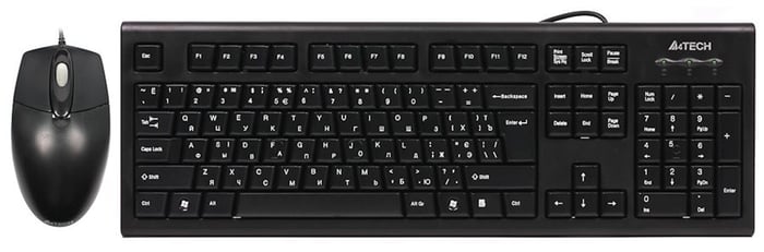 Комплект клавіатури та миші A4Tech KRS-8572 USB Black | Фото 2