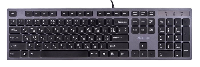 Клавиатура A4Tech KV-300H USB (Grey+Black) | Фото 2
