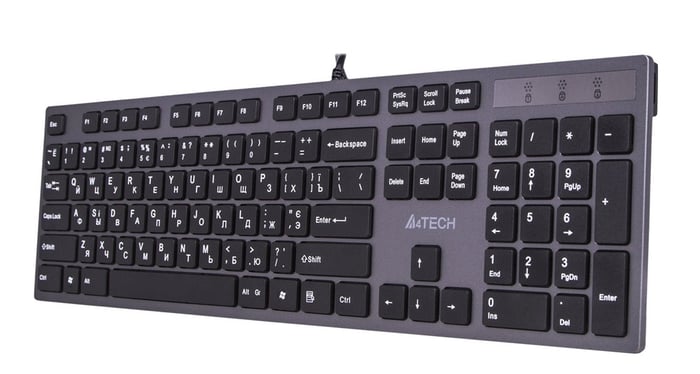 Клавиатура A4Tech KV-300H USB (Grey+Black) | Фото 3