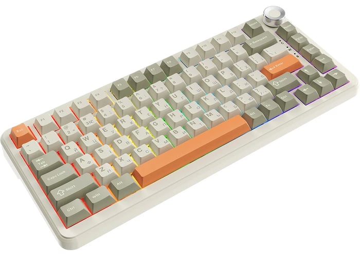 Клавиатура Ajazz AK820 MAX Flying Fish Switch Retro Colour (AK820MAX-FF-R) | Фото 3