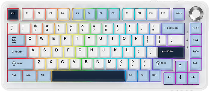 Клавиатура Ajazz AK820 MAX PLUS Daydream Switch RGB Wireless/Bluetooth/USB White (AK820MAX-DD-BWD) | Фото 2