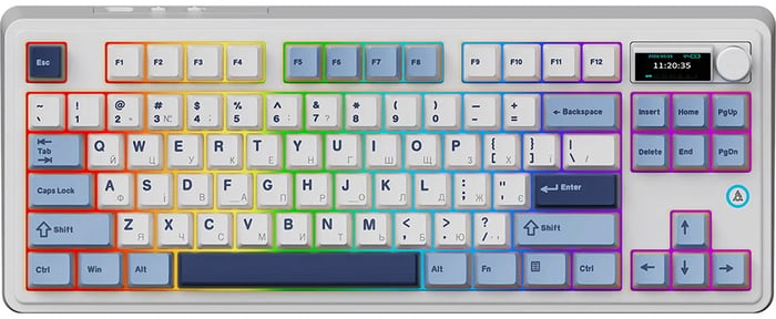 Клавиатура Ajazz AK870 PLUS Murad Switch RGB Wireless/Bluetooth/USB White (AK870-MU-BWD) | Фото 2