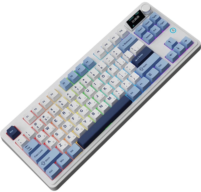 Клавиатура Ajazz AK870 PLUS Murad Switch RGB Wireless/Bluetooth/USB White (AK870-MU-BWD) | Фото 3