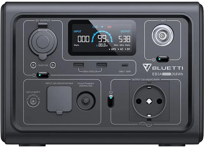 Зарядна станція Bluetti EB3A 600W, 268Wh, LiFePO4 | Фото 2
