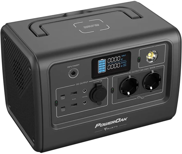 Зарядная станция Bluetti PowerOak EB70 1000W, 716Wh | Фото 3