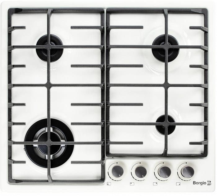 Газовая варочная поверхность BORGIO 6942-17 FFD White Enamelled | Фото 2