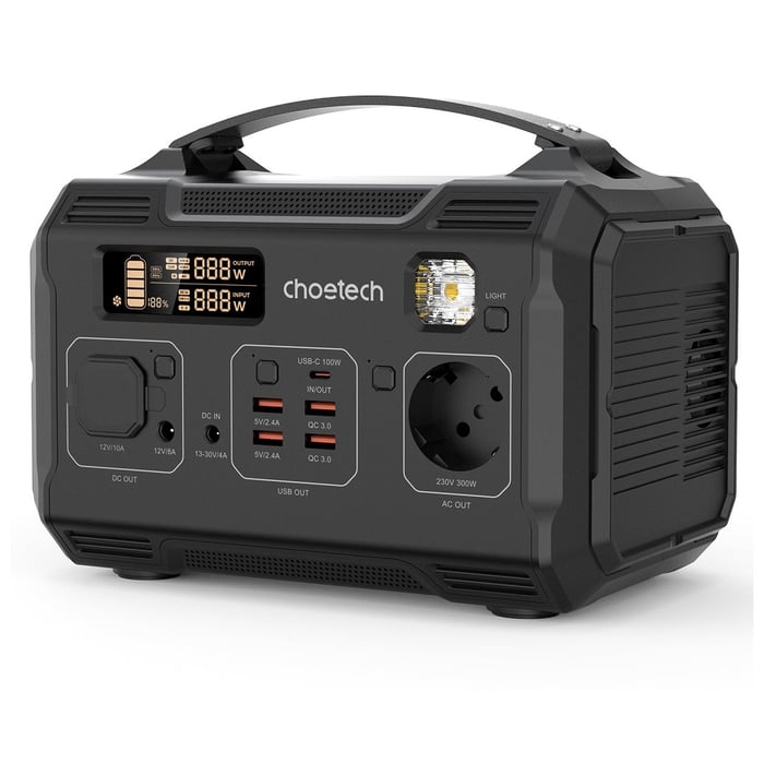 Зарядная станция Choetech 300W (peak 600W), 277Wh | Фото 3