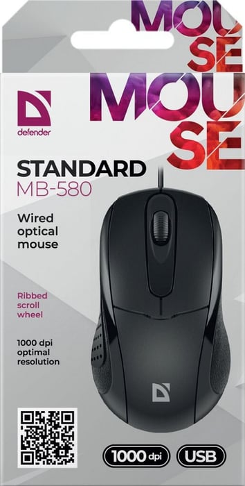 Мышь Defender Standard MB-580 Black | Фото 3