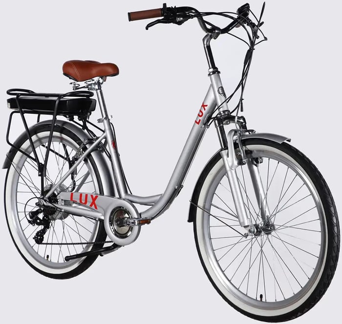 Электровелосипед Dorozhnik eLUX Vbr FR рама-17" 36B 13А*ч 500Вт серебристый 2026(ELB-D-26-297) | Фото 3