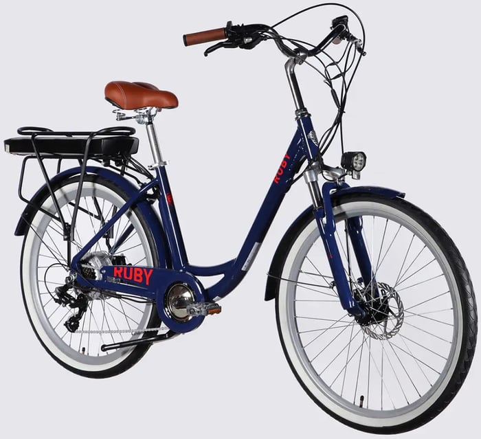 Электровелосипед Dorozhnik eRUBY DD FR рама-17" 48B 15А*ч 500Вт темно-синий 2026(ELB-D-26-302) | Фото 3