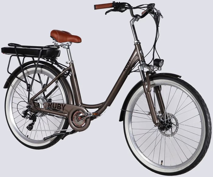 Электровелосипед Dorozhnik eRUBY DD FR рама-17" 48B 15А*ч 500Вт мокрый асфальт 2026(ELB-D-26-303) | Фото 3