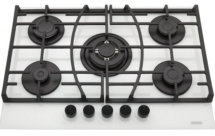 Газовая варочная поверхность ELEYUS KVINTA 70 WH CTF | Фото 3