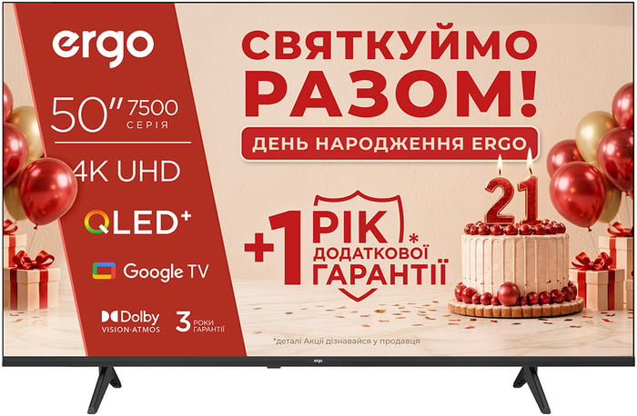 Телевізор Ergo 50JUQ7500 | Фото 2