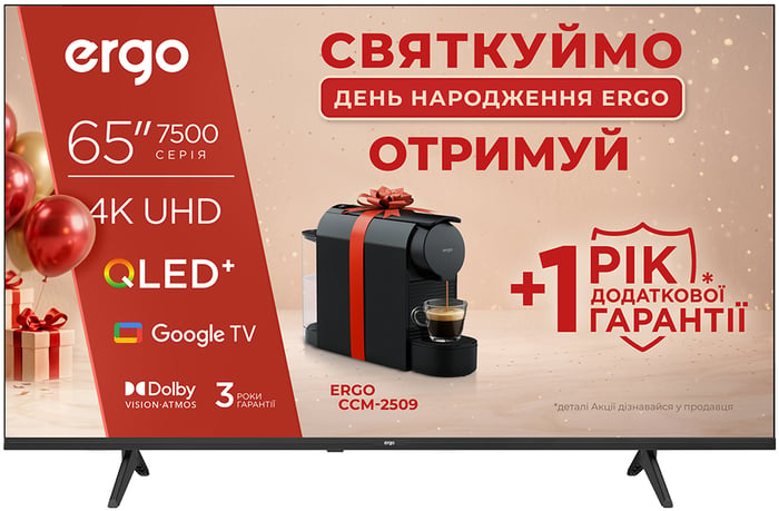 Телевізор Ergo 65JUQ7500 | Фото 2