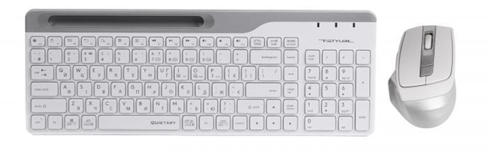 Комплект клавіатури та миші A4Tech FB2535C (Icy White) | Фото 2