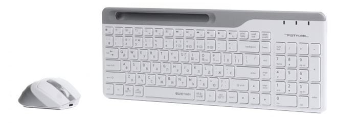 Комплект клавіатури та миші A4Tech FB2535C (Icy White) | Фото 3