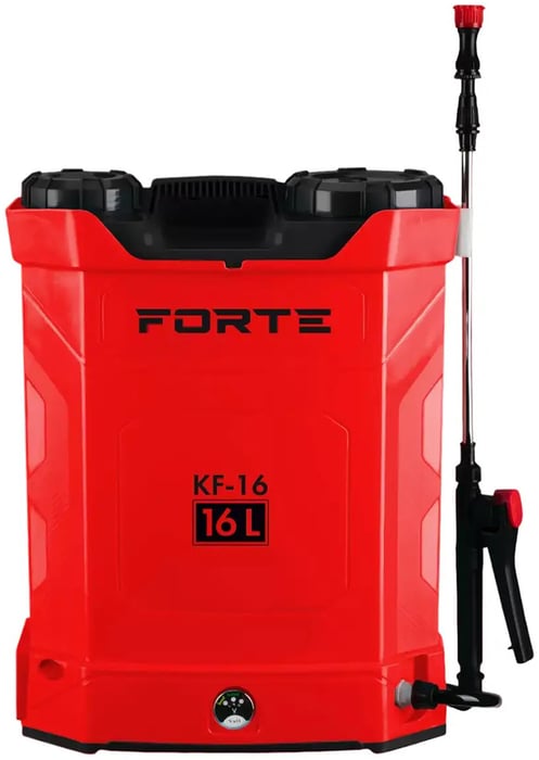 Акумуляторний обприскувач FORTE KF-16, 8АН/12V, робочий тиск 2-4Bar, об'ем 16л ,вага 6,5кг | Фото 2