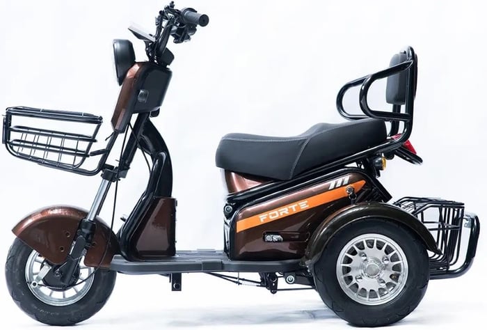 Трицикл акамуляторный FORTE S1-P600, Коричневий (+Акумулятор 12V20A/25А 5шт) | Фото 3