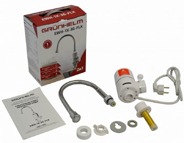 Проточный газовый водонагреватель GRUNHELM EWH-1X-3G-FLX | Фото 3