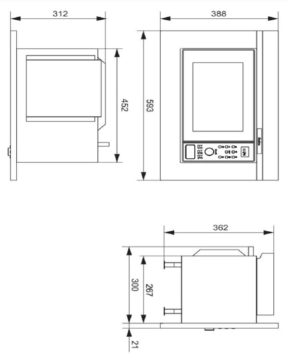Встраиваемая микроволновка HANSA AMGB 20 E2GB | Фото 3