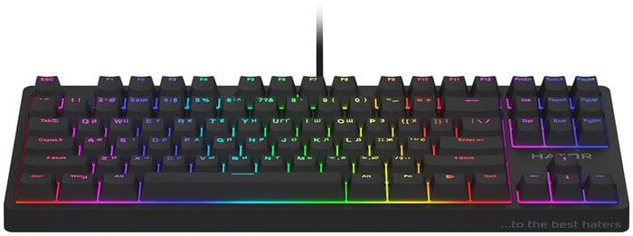 Клавиатура Hator Rockfall 2 Optica TKL Black USB Black (HTK-730) | Фото 3