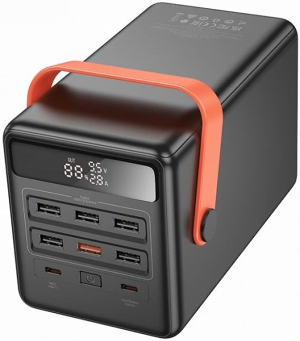 Аккумулятор Hoco УМБ DB03 Max Centurion 65W fully compatible PB/Lamp/100 000mAh Black | Фото 2