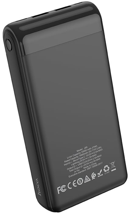 Аккумулятор Hoco Display Famous 20000mAh J59A |2USB/Type-C/Lightning, 2A| (black) | Фото 3