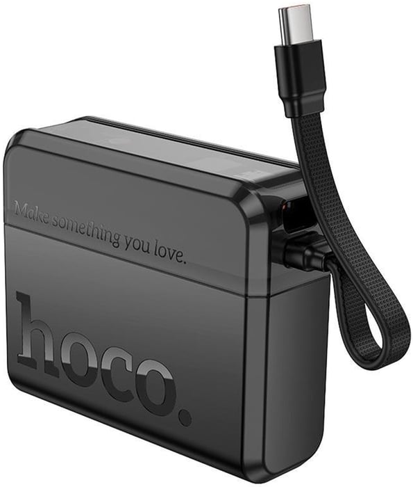 Акумулятор Hoco Excellent PD power bank with two-way cable 10000mAh Q38 |2Type-C/1Lightning, 20W/3A, | Фото 2