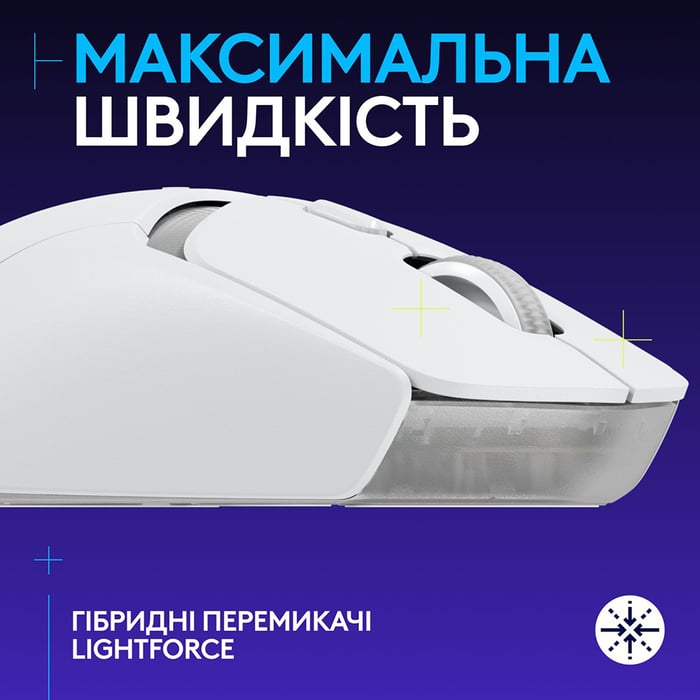 Мышь LOGITECH G309 Lightspeed Wireless/Bluetooth White (910-007207) | Фото 3