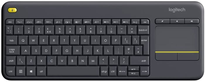 Клавиатура LOGITECH K400 Plus Touch Wireless UA Black (920-007145) | Фото 2