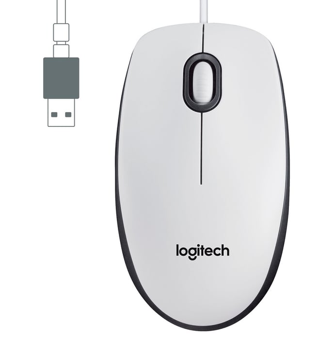 Мышь LOGITECH M100 (910-006764) Біла | Фото 3