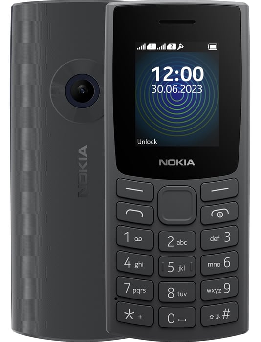 Мобильный телефон Nokia 110 DS 2023 Charcoal (1GF019FPA2C01) | Фото 2