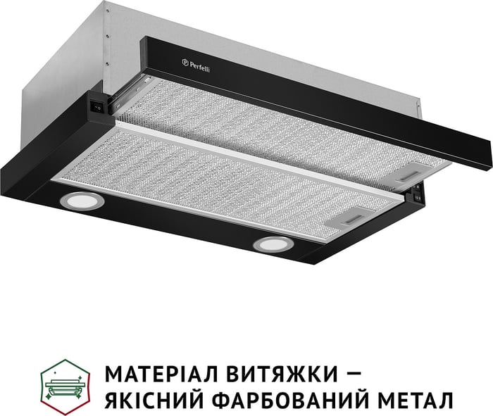 Витяжка вбудована Perfelli TL 6622 BL 1000 LED | Фото 3