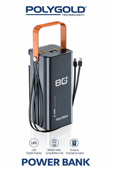 Аккумулятор Polygold PG-PW680 80000 mAh 22.5W | Фото 2