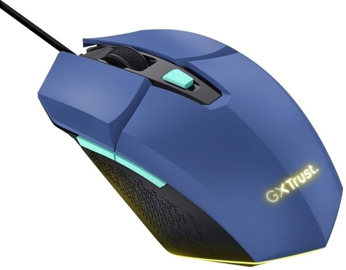 Мышь TRUST GXT 109 Felox, RGB, USB-A, синій | Фото 3