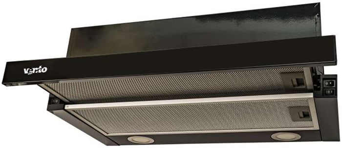 Витяжка вбудована VENTOLUX GARDA 60 BK (700) LED | Фото 2