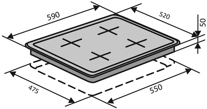 Газовая варочная поверхность Ventolux HG640-DA3 CS (AN) | Фото 3