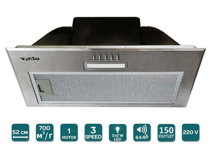 Витяжка вбудована Ventolux PUNTO 52 X (700) PB PC | Фото 3