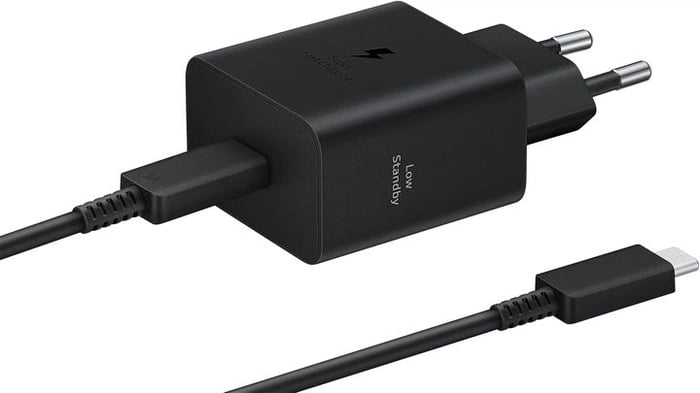 Мережевий зарядний пристрій Samsung 45W Compact Power Adapter (w C to C Cable) Black (EP-T4511XBEGEU) | Фото 3