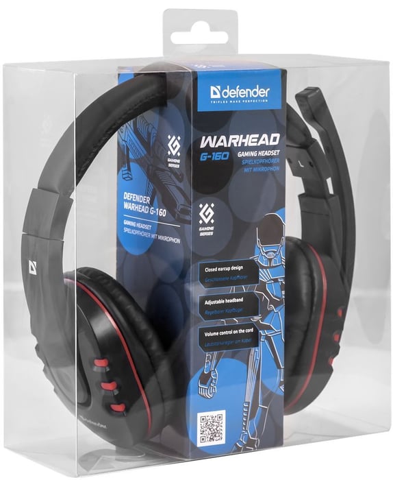 Игровые наушники DEFENDER Warhead G-160 Black (64113) | Фото 3