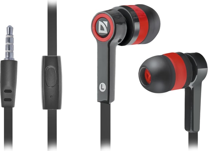 Дротові навушники DEFENDER Pulse 420 Black/Red (63424) | Фото 2