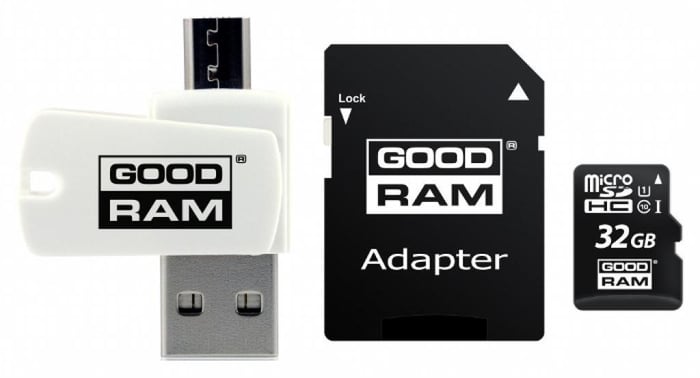 Карта пам'яті microSD GOODRAM microSDHC 32GB UHS-I Class 10) + Adapter + OTG Card reader (M1A4-0320R11) | Фото 2